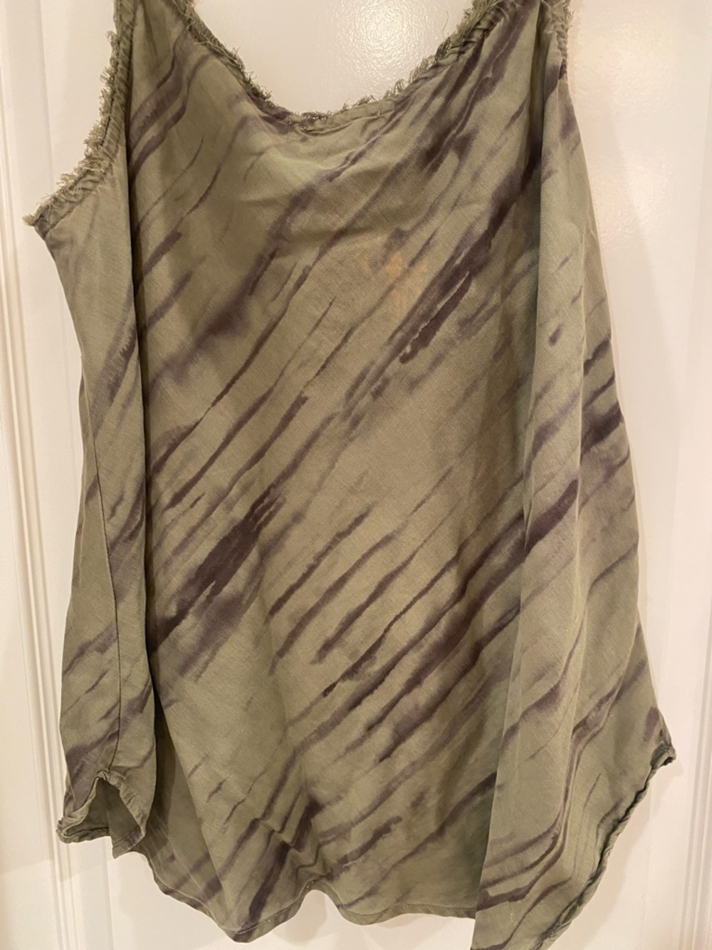 Bella Dahl Olive Green Tie-Dye Camisole - Picture 4 of 6